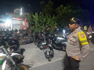 Patroli Blue Light Polresta Pekanbaru Amankan Puluhan Sepeda Motor
