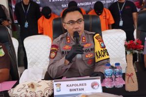 Satresnarkoba Polres Bintan Berhasil Membekuk Tiga Pemilik Sabu dengan Barang Bukti Lebih dari 1 Kg di Wilayah Bintan