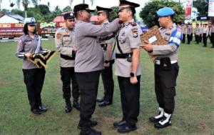 Serah Terima Jabatan di Polres Kampar, AKP Rocky Jusmani Menjabat Kasat Lantas