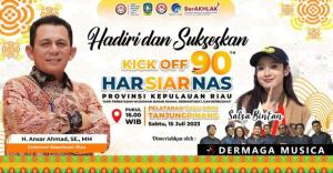 Sore Ini Kick-off Harsiarnas Ke-90 di Pelataran Tugu Sirih Tanjungpinang, Ada Artis Salsa Bintan & Dermaga Musica