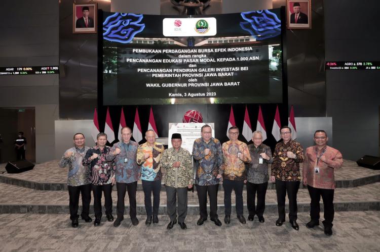 Buka Perdagangan Bursa Efek Indonesia, Pemprov Jabar, BEI, OJK, bank bjb serta bjb Sekuritas Siap Akselerasi Literasi & Inklusi Pasar Modal Kepada ASN