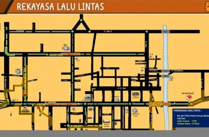 Ada Pengalihan Arus Lalulintas di Pekanbaru saat Event Bhayangkara Run, Ini Rutenya