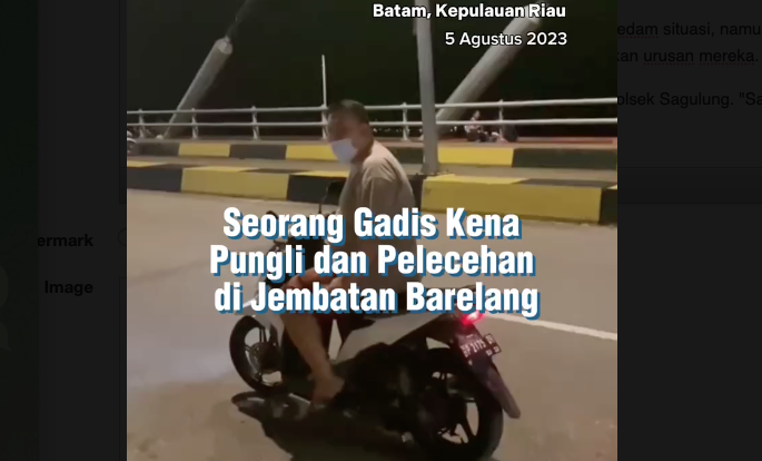 Seorang Wanita Jadi Korban Pelecehan dan Pungli di Jembatan Barelang Batam