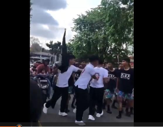 Kericuhan Peserta Lomba Gerak Jalan 17 Km di Tanjungpinang Berakhir dengan Diskualifikasi