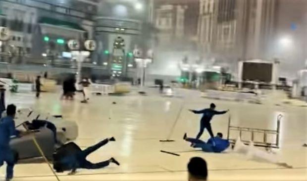 Badai Ekstrem Mengguncang Mekkah: Masjidil Haram Terkena Dampak