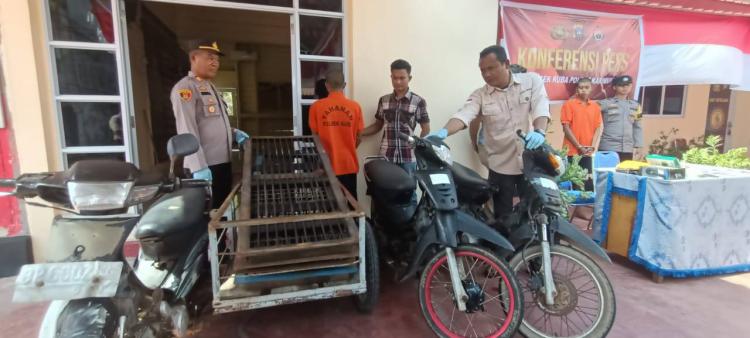 Polsek Kuba Tangkap Dua Maling di Karimun, 10 Lokasi Jadi TKP dalam 3 Bulan
