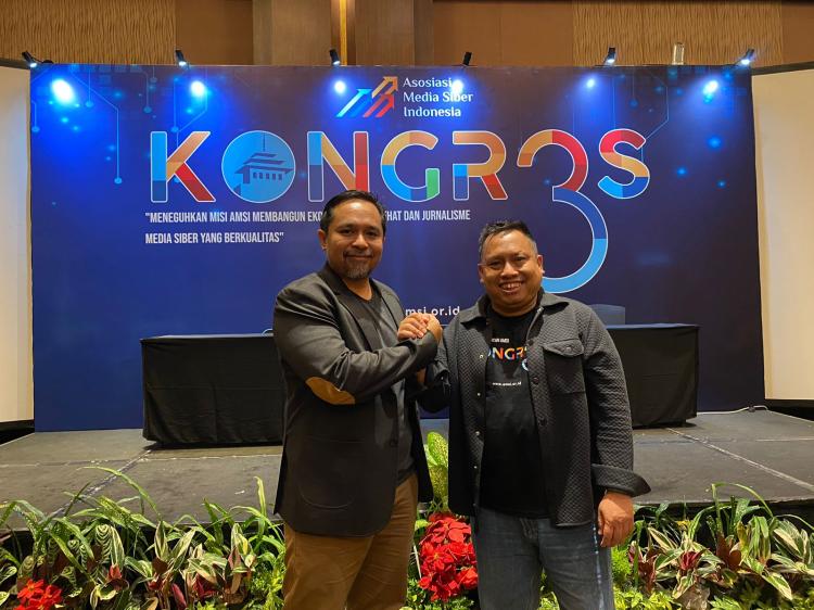 Duet Wahyu Dhyatmika dan Maryadi Terpilih Pimpin AMSI 2023-2027 
