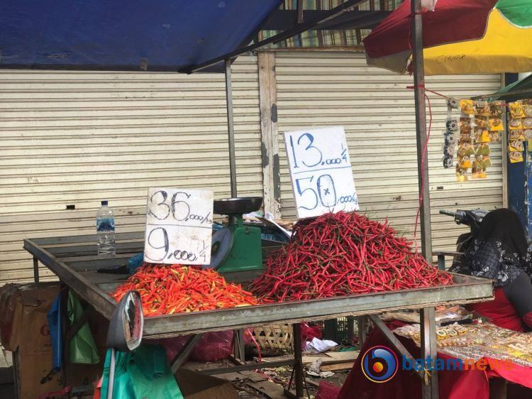 Harga Cabai Merah Tembus Rekor Tertinggi di Akhir Agustus di Kota Batam