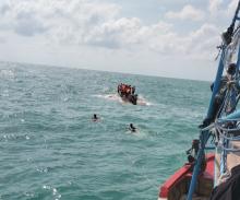 Kapal Motor KM Mekar Sari 2 Tenggelam di Perairan Pulau Lalang Lingga