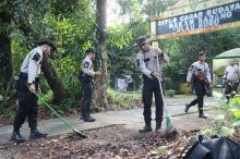 Bersih-bersih Makam Badang, Karimun: Komitmen TNI, Polri, dan Masyarakat Jaga Warisan Budaya