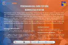 INFOGRAFIS: Perusahaan China Tertarik Investasi di Batam