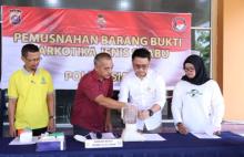 Polres Siak Blender 57 Gram Sabu Hasil Tangkapan