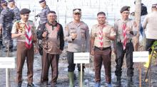 Polres Lingga Tanam Ribuan Bibit Mangrove di Bibir Pantai Desa Tanjung Harapan