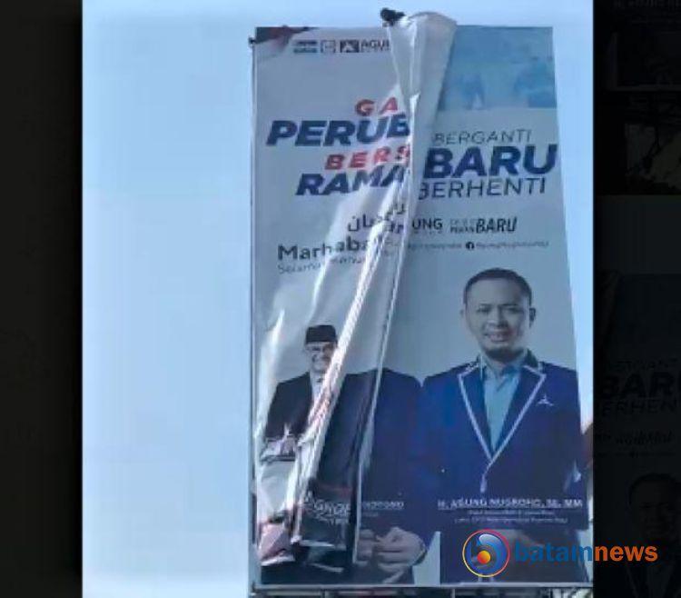 Kecewa atas Manuver Politik, Demokrat Riau Copot Baleho Anies Baswedan bersama AHY