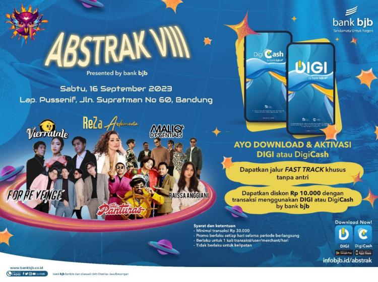 bank bjb Tebar Rewards untuk Pengguna DIGI dan DigiCash di Pentas Seni ABSTRAK VIII