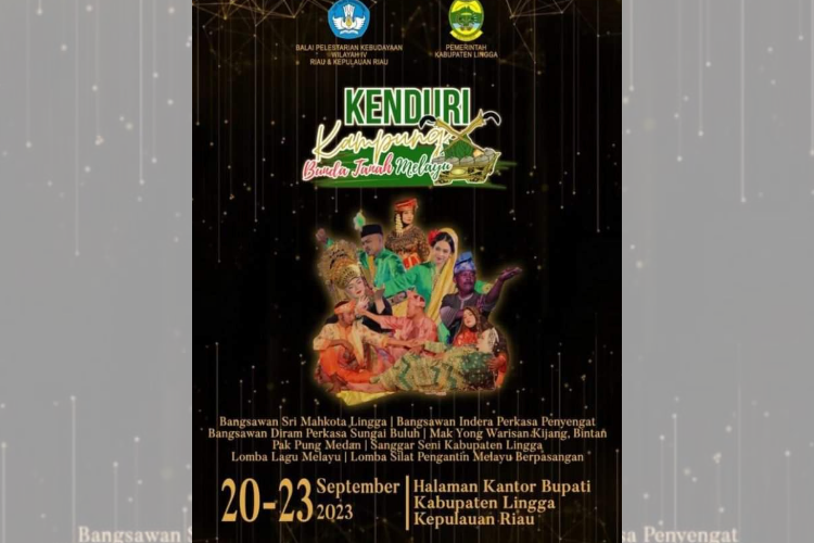 Saksikan, Kenduri Kampung Bunda Tanah Melayu Digelar di Lingga 20-23 September 2023