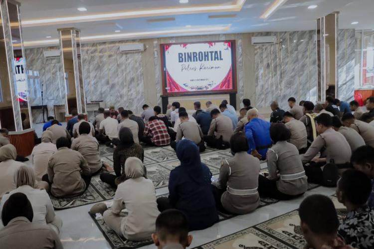 Polres Karimun Wujudkan Polisi yang Religius dan Humanis Lewat Binrohtal