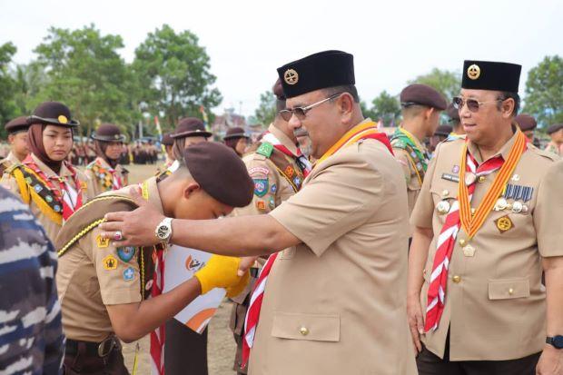Bupati Karimun Pimpin Upacara HUT Pramuka: Menuju Generasi Muda Berkwalitas