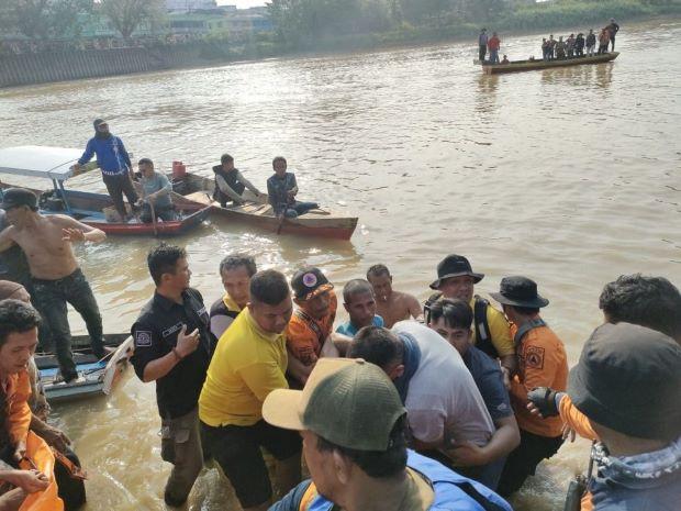 Tim SAR Menemukan Satu Korban Tenggelam di Sungai Pagar, Inhu 