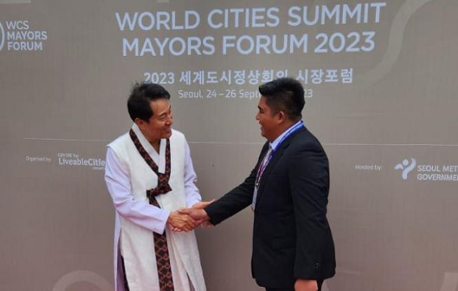 Bupati Bintan Roby Kurniawan di World Cities Summit Mayors Forum 2023 di Korea Selatan