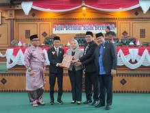 Hasan Awali Tugas Sebagai Pj Wali Kota Tanjungpinang di Paripurna Ranperda Perubahan APBD 2023