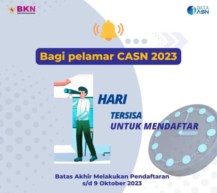 Pendaftaran CPNS dan PPPK 2023 Ditutup Malam Ini: Segera Submit Berkas Anda!