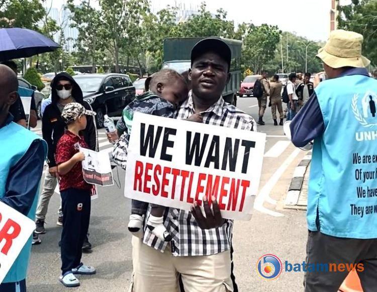 Imigran Afghanistan dan Sudan Gelar Aksi Protes di Batam, Ungkap Tiga Tuntutan Prioritas