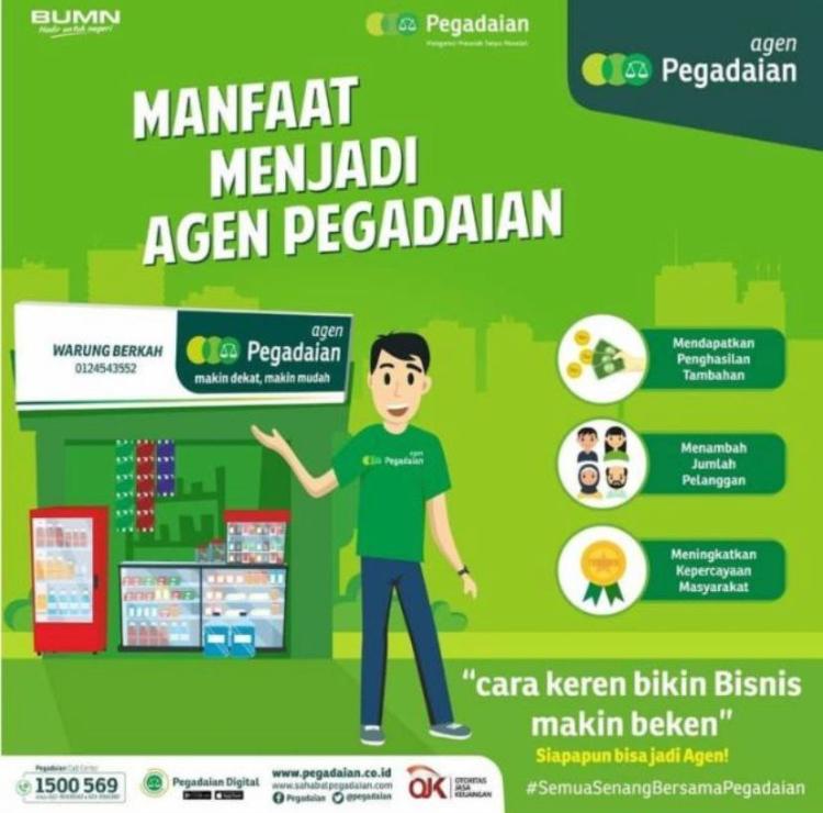 Tiga Keuntungan Jadi Agen Pegadaian, Diantaranya Dapatkan Penghasilan Tambahan