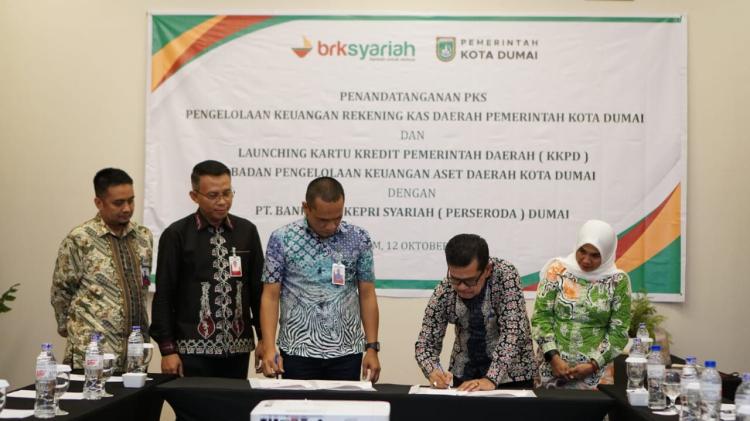 Bank Riau Kepri Syariah dan Kota Dumai Luncurkan Kartu Kredit Pemerintahan Daerah 