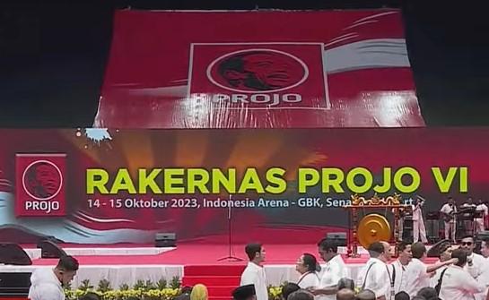 Presiden Jokowi Hadiri Rakernas Projo, Sapa Para Ketum Parpol Koalisi Indonesia Maju