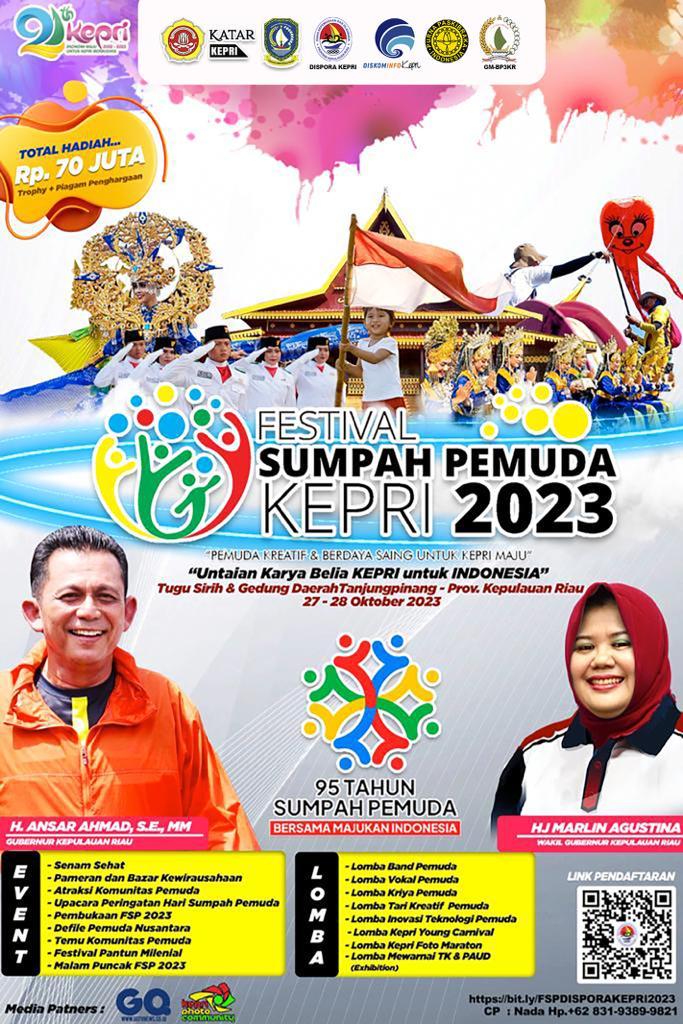  Semarak Festival Sumpah Pemuda Kepri 2023,Â Â Dari Atraksi hingga Aneka PerlombaanÂ 