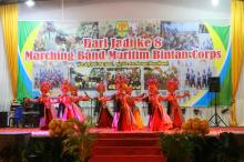 Suasana Perayaan Ulang Tahun Marching Band Maritim Bintan Corps Ke-8 di Lapangan Relief Antam