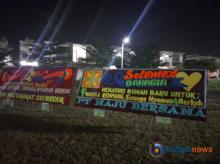 Karangan Bunga Ucapan Selamat Kepada Masyarakat Rempang Hiasi Lapangan Central Park Batam