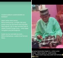 Seorang Lansia 78 Tahun di Kecamatan Belat Karimun Dikabarkan Hilang