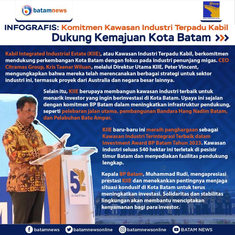 INFOGRAFIS: Komitmen Kawasan Industri Terpadu Kabil Dukung Kemajuan Kota Batam