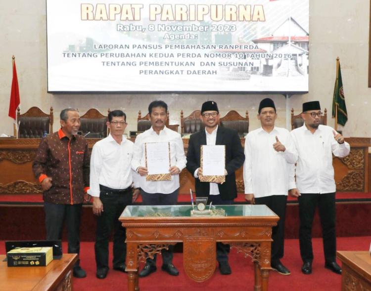 DPRD dan Pemerintah Kota Batam Sepakati Pembentukan dua OPD Baru
