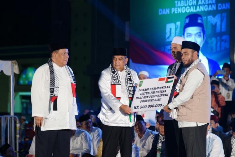 Pegawai Pemprov Riau Kumpulkan Donasi Nyaris Rp 1 Miliar untuk Palestina