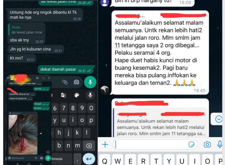 Pesan Hoaks Pembegalan Gegerkan Warga Karimun, Pelaku Diamankan Polisi