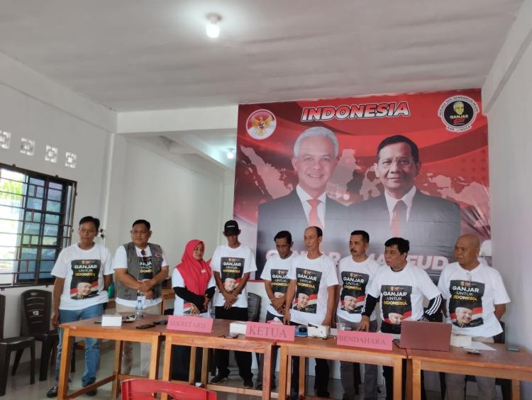 Deklarasi Ganjar Mania Kabupaten Lingga Diawali dengan Peresmian Sekretariat 