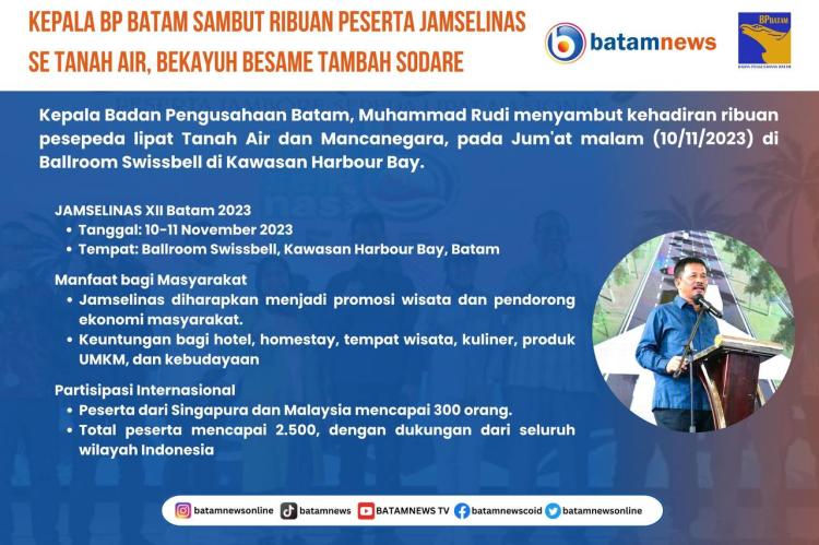 INFOGRAFIS: Jamselinas XII Batam - Bekayuh Bersame, Tambah Sodare