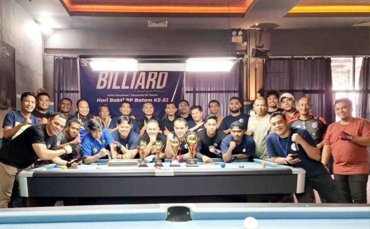 Pererat Silaturahmi, BP Batam Gelar Turnamen Billiard Antar Karyawan