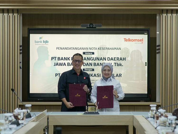 Tingkatkan Sinergi dan Kolaborasi, bank bjb dan Telkomsel Tandatangani MoU Kerjasama Layanan Perbankan dan Telekomunikasi
