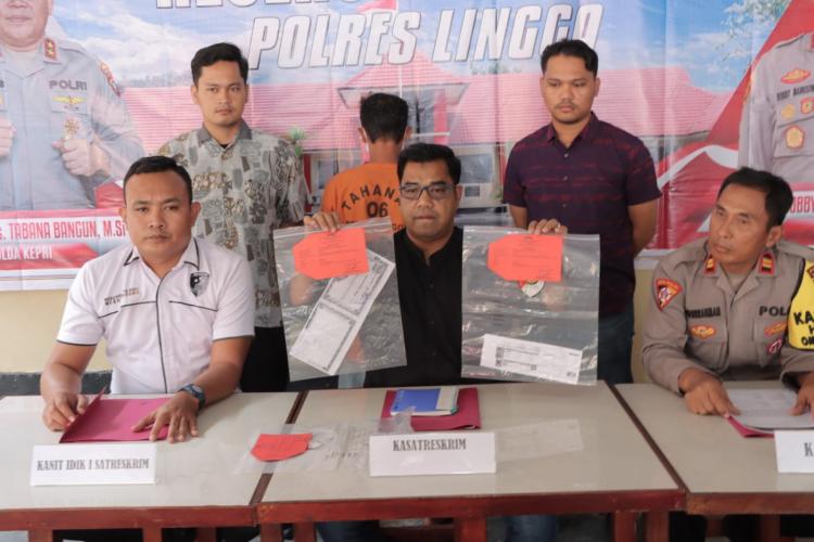 Polres Lingga Tangkap Maling Motor di Dabo Singkep, Pelaku Terancam 7 Tahun Penjara