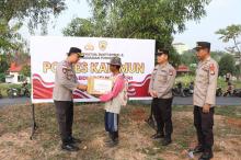 Rakorbin SDM Polri, Polres Karimun Tanam Pohon Buah dan Tebar Paket Sembako