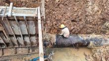 Perbaikan Pipa Bocor di Kongkow Tamai Baloi Belum Rampung, Kini Pipa Batu Aji Juga Bocor