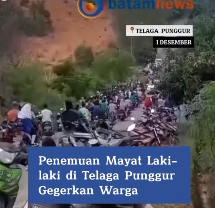 Warga Nongsa Batam Digegerkan Penemuan Mayat Pria Tepi Danau Pramuka
