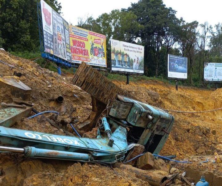 Progres Terkini Perbaikan Pipa Bocor Tertimpa Ekskavator di Baloi Batam