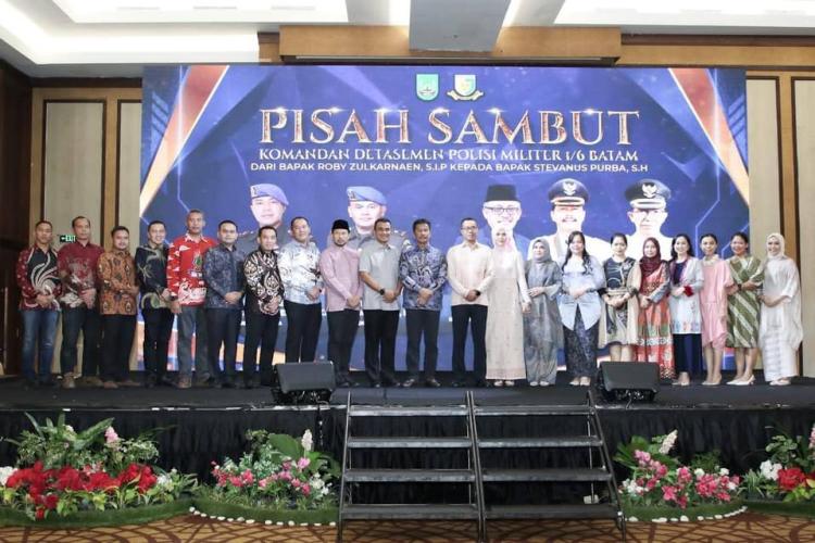 Pergantian Kepemimpinan Dandenpom 1/6 Batam, Dihadiri Wali Kota Batam dan Ketua DPRD