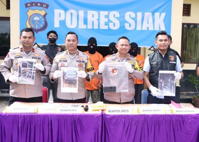 Spesialis Pencurian Hewan Ternak Sapi Ditangkap Polres Siak, Sudah Beraksi di 16 TKP