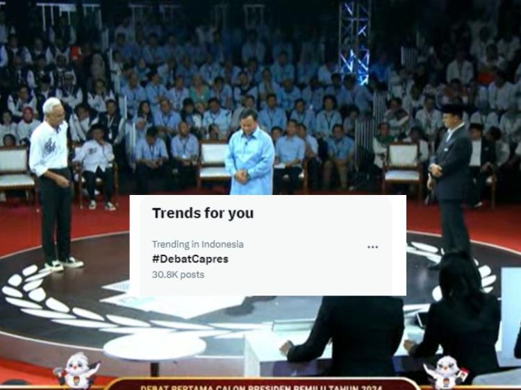 Tagar #DebatCapres Mendominasi Twitter, Warganet Serunya Debat Tiga Capres 2024